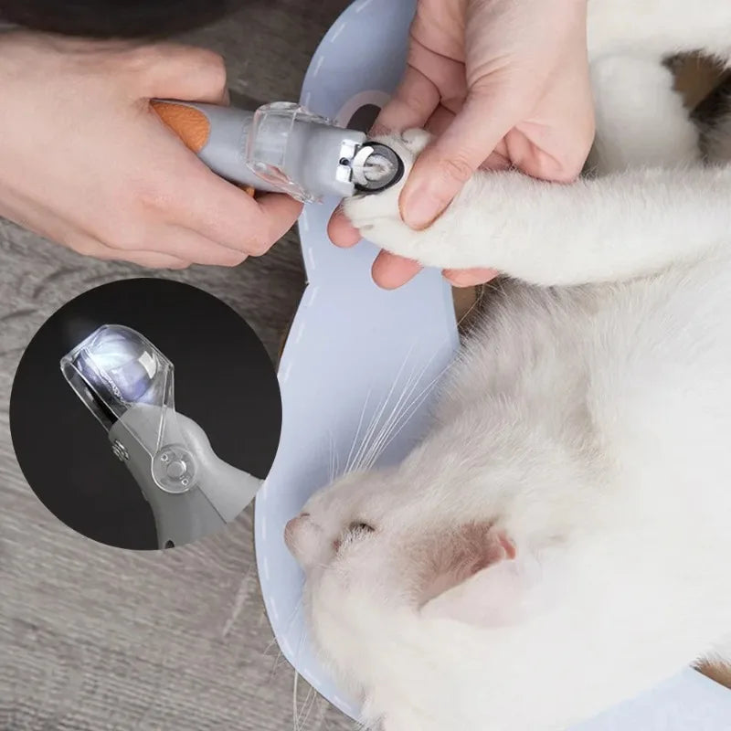 LED Light Professional Pet Nail Clippers For Cats And Dogs