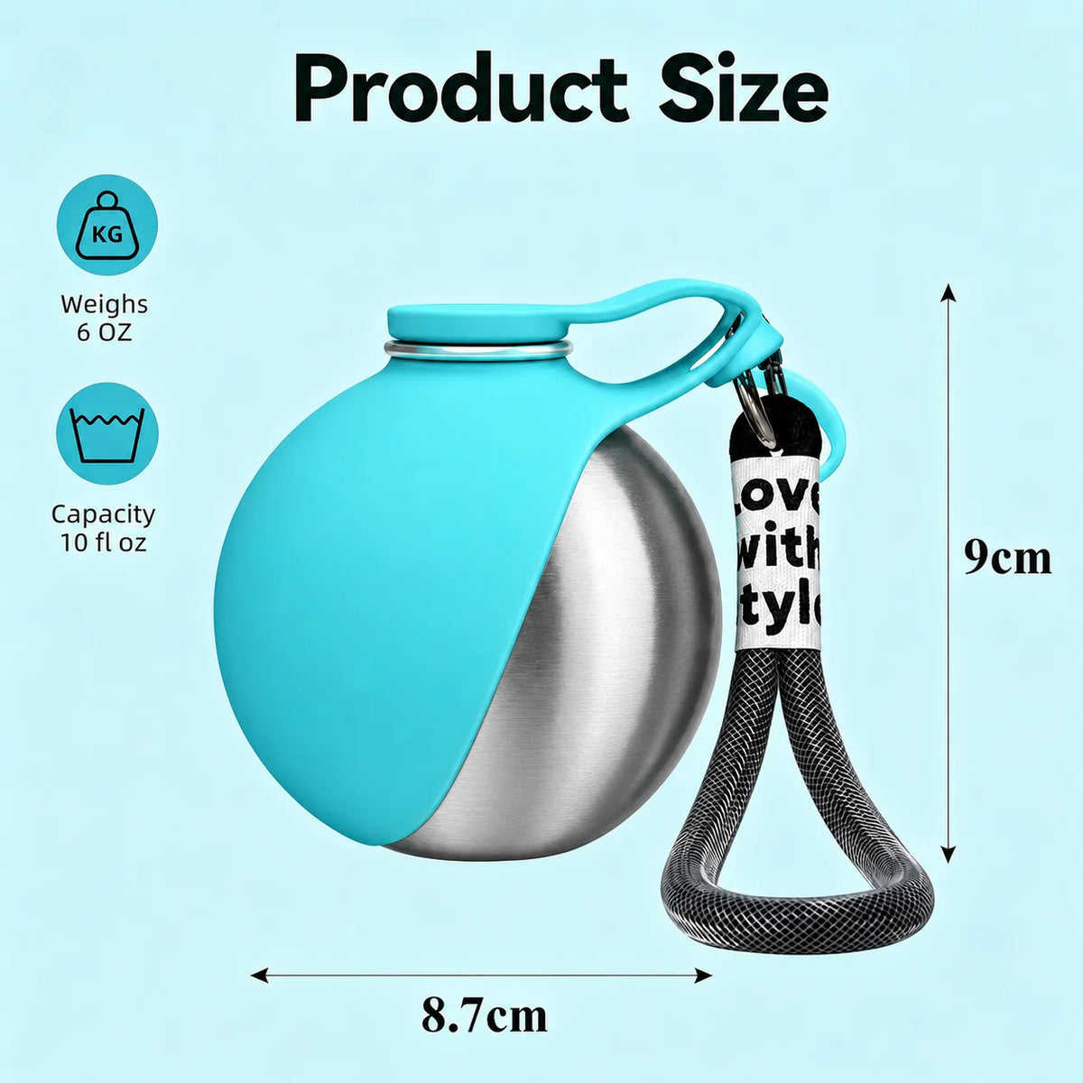 Leak Proof Pet Travel Water Bottle With Foldable Bowl