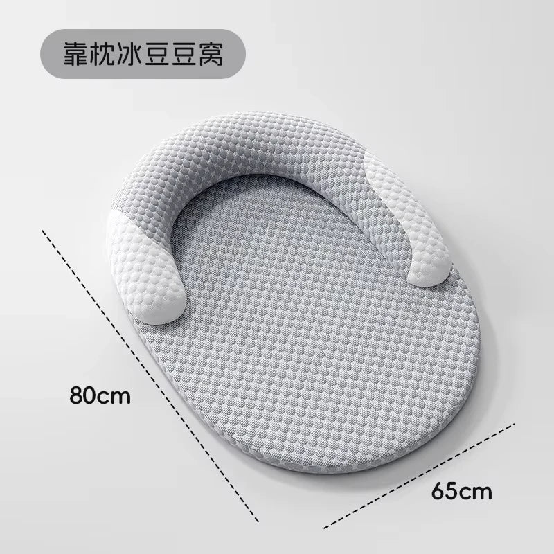 Soft Nylon Pet Cooling Mat Removable Washable Dog Sleeping Bed