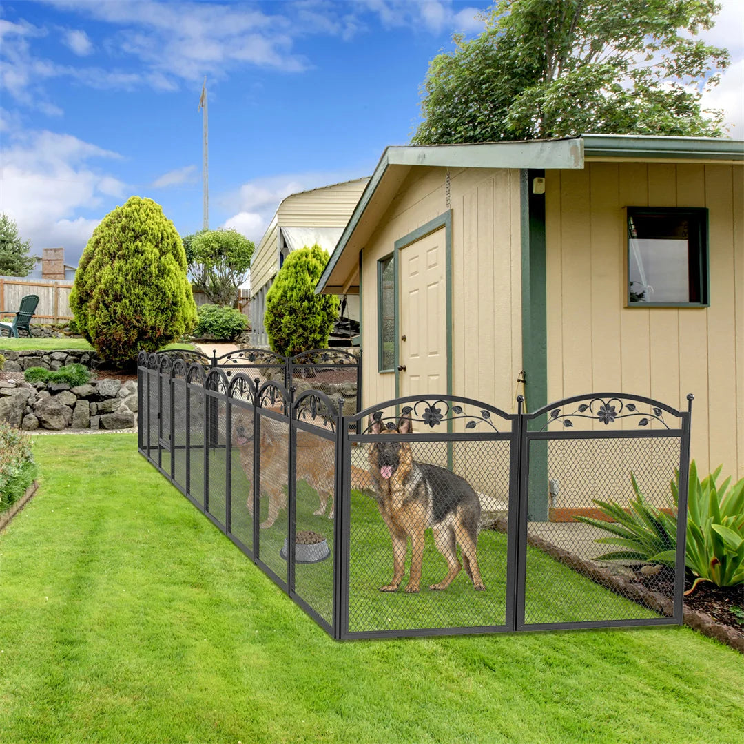 Bingopaw Heavy Duty Dog Playpen With Metal Fence And Pad