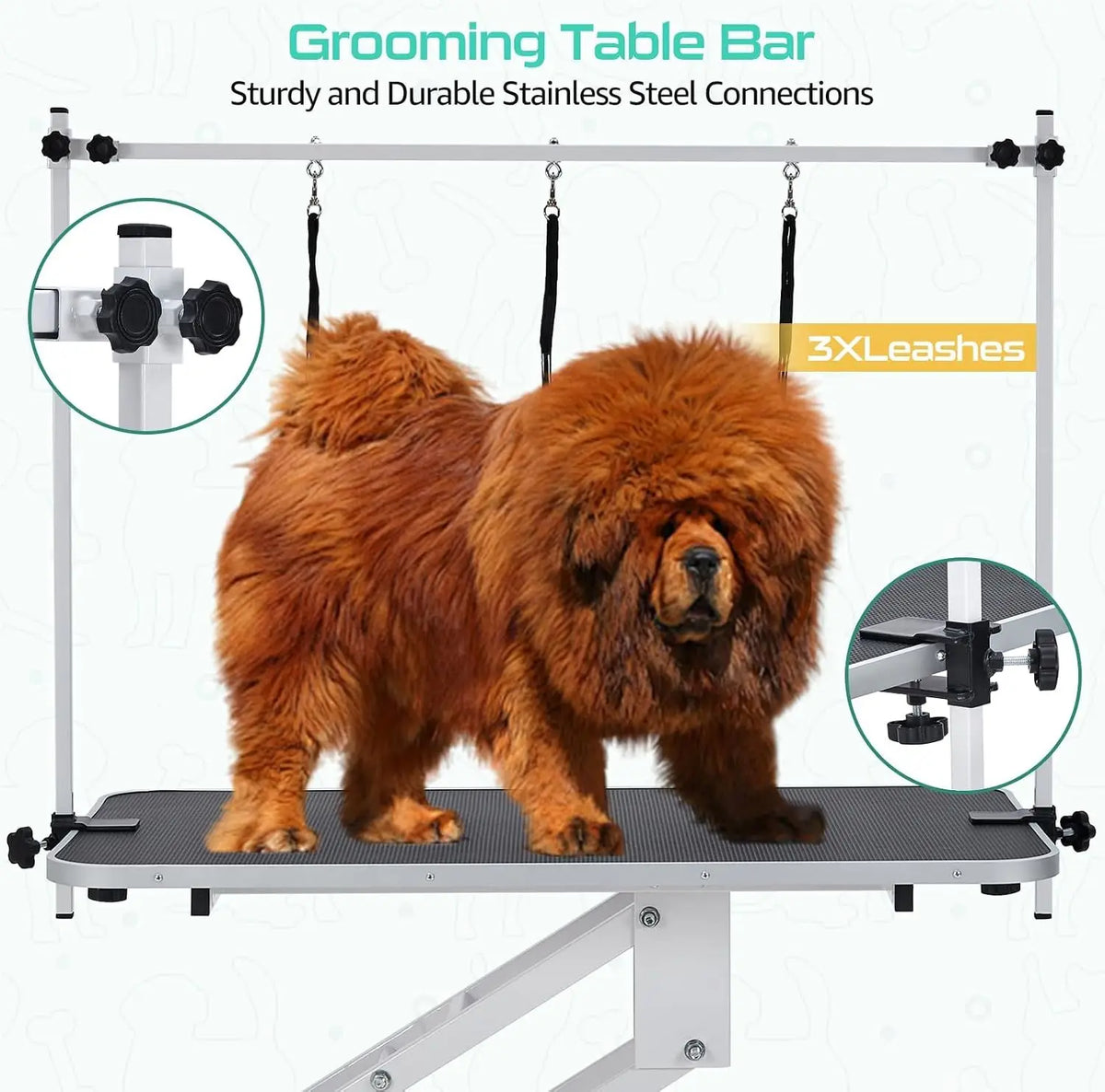 Garvee Electric Adjustable Dog Grooming Table With Heavy Duty Arm