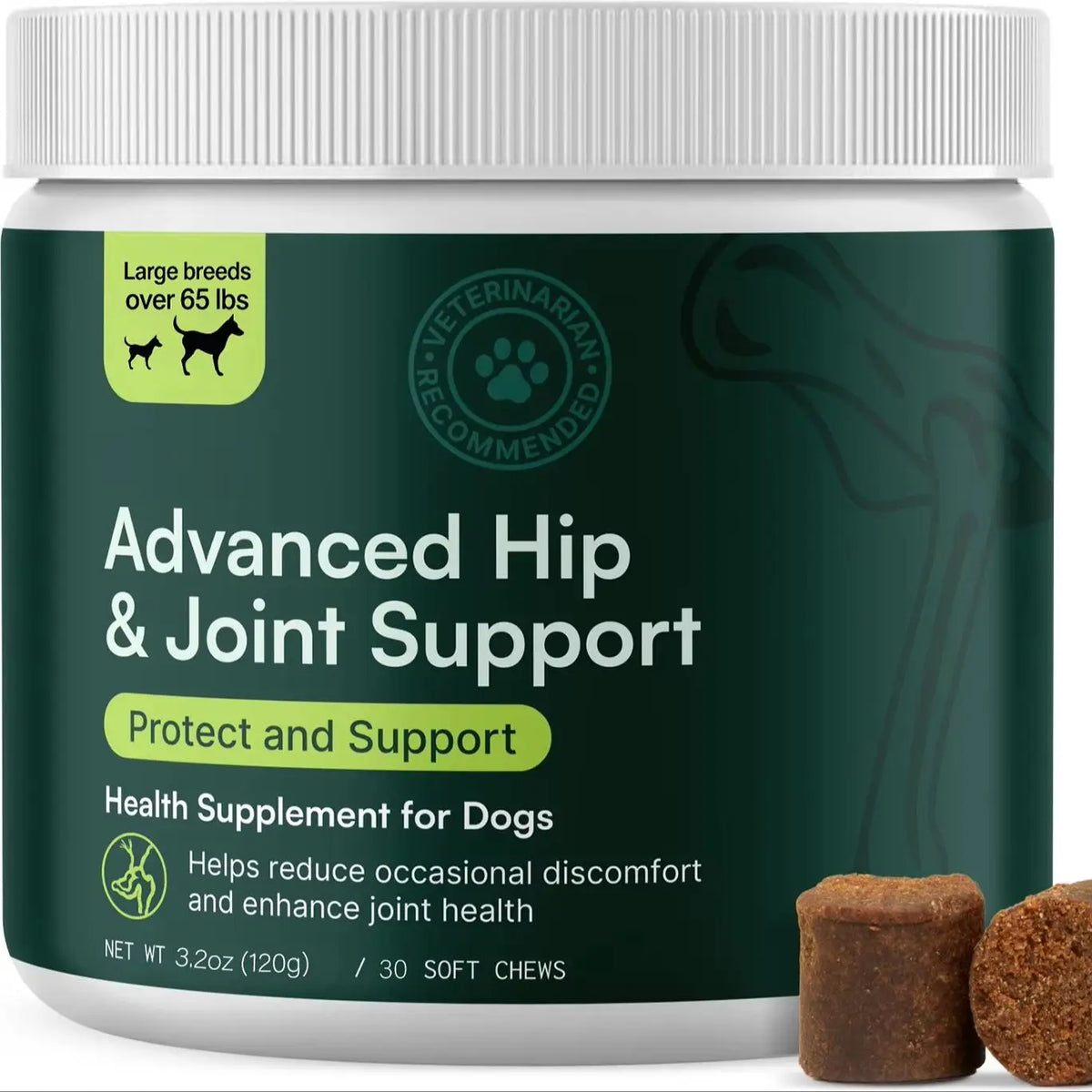 LISM Dog Hip And Joint Supplement With Glucosamine Chondroitin