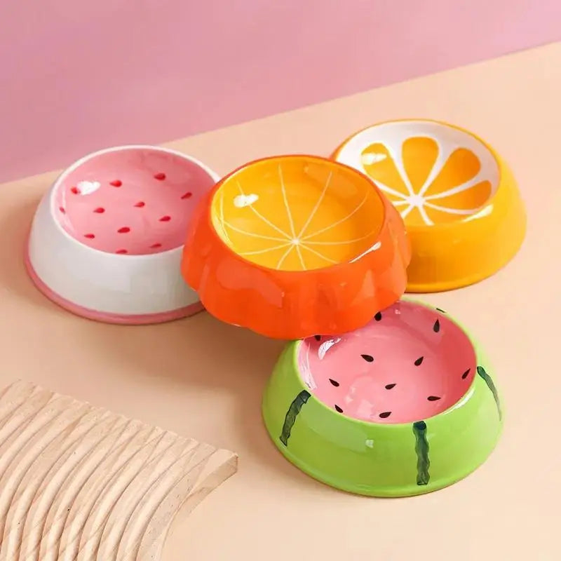 Premium Watermelon And Strawberry Shape Pet Food Bowl
