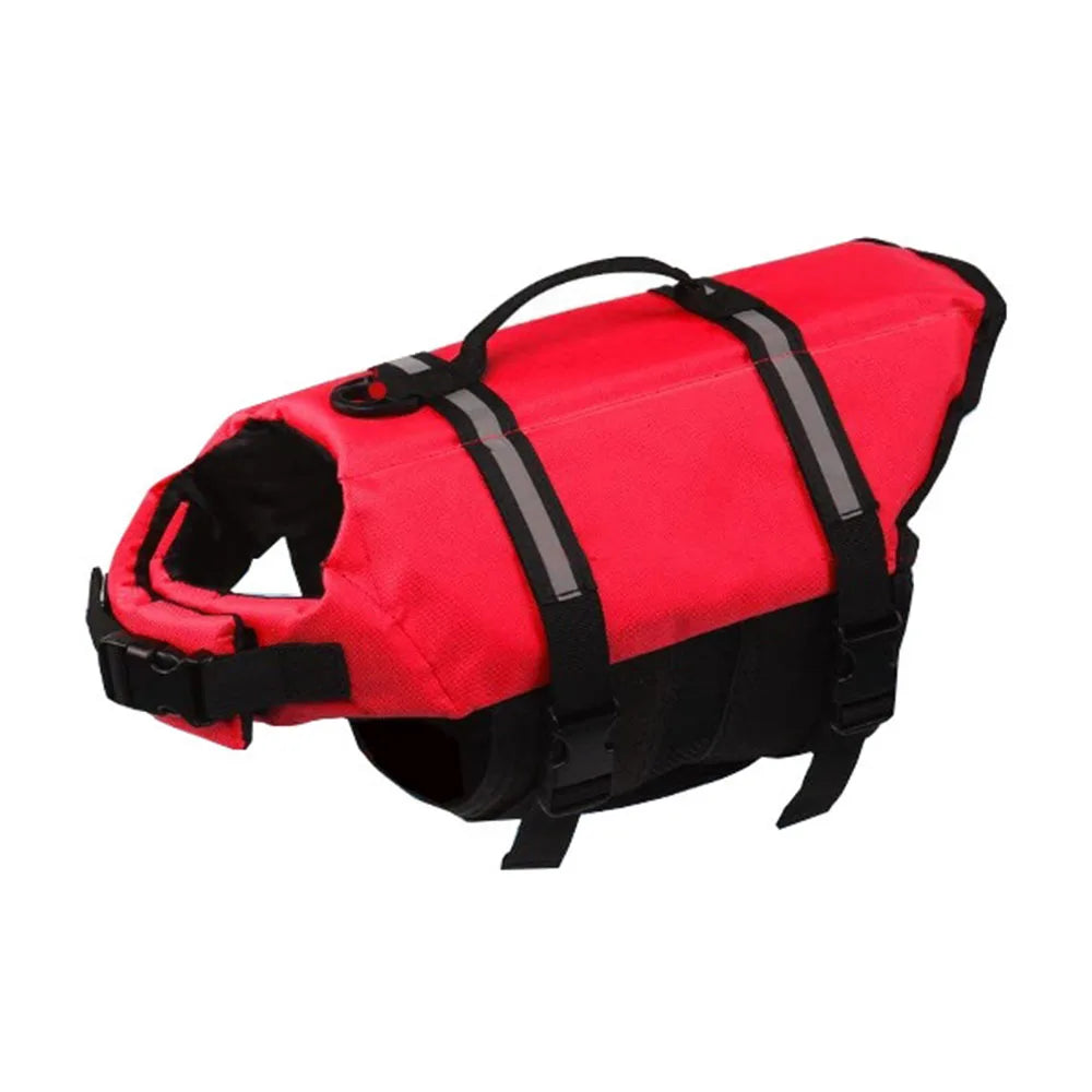 Adjustable Reflective Ripstop Dog Life Jacket For Safe Swimming