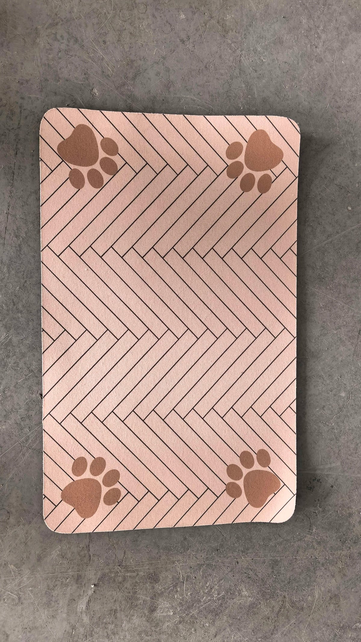 Cat Face Pet Feeding Mat Waterproof Anti Spill Non Slip