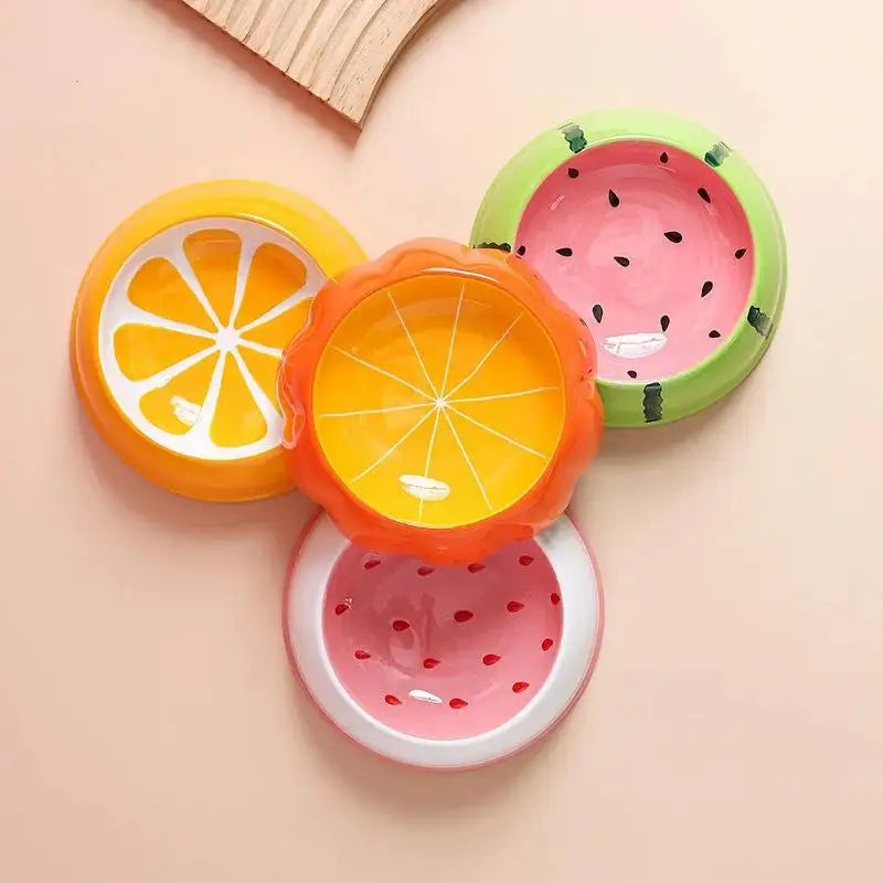 Premium Watermelon And Strawberry Shape Pet Food Bowl