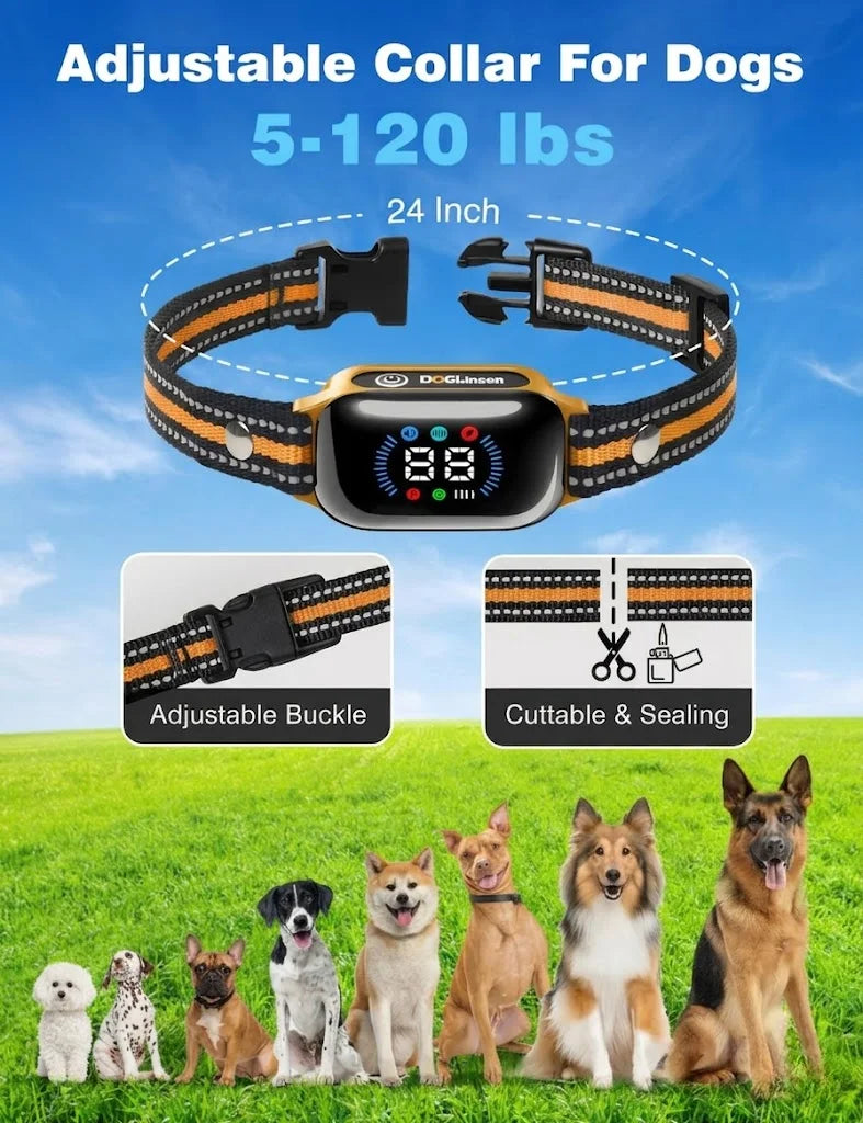 PaiPaitek Waterproof Anti Bark Shock Dog Training Collar Remote