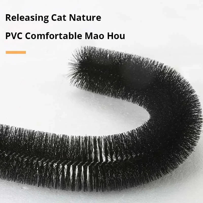 Wooden Cat Grooming Arch With Massage Brush And Scratch Pad