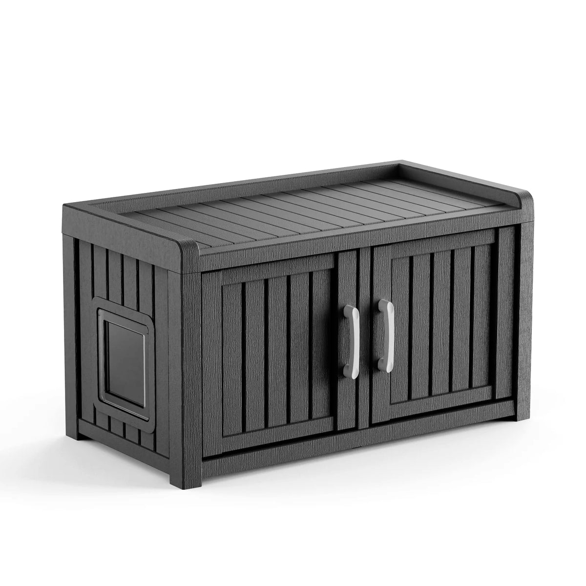 All Weather Double Door Resin Multi Functional Cat House Cabinet