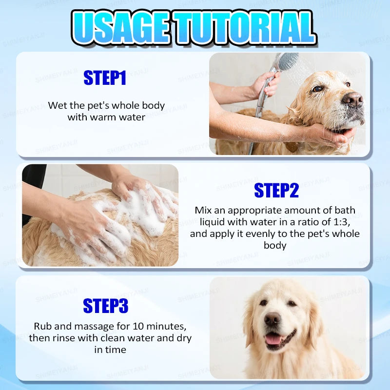 Waterless Dry Shampoo For Cats And Dogs Pet Foaming Cleanser