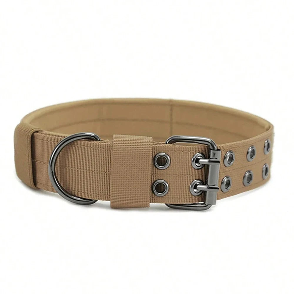 Durable Nylon Tactical Dog Collar For Training And Outdoor Walking