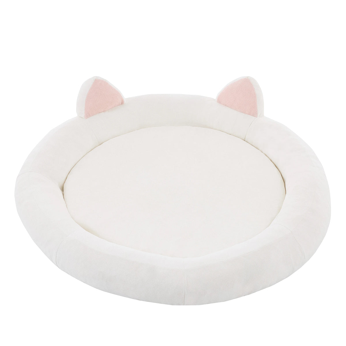 Orthopedic Memory Foam Dog Bed With Supportive Bolsters for Senior Pets