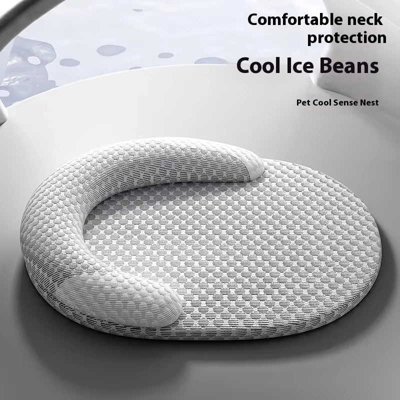 Soft Nylon Pet Cooling Mat Removable Washable Dog Sleeping Bed
