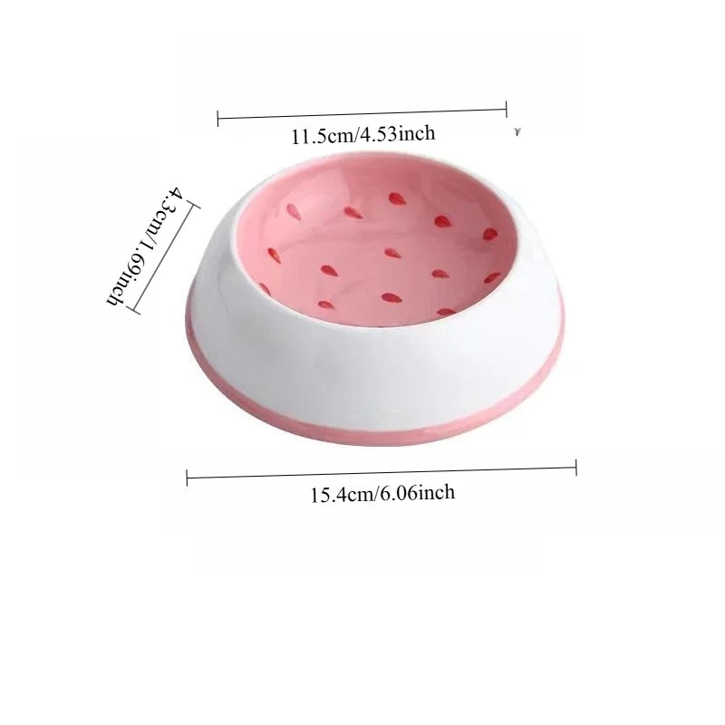Premium Watermelon And Strawberry Shape Pet Food Bowl