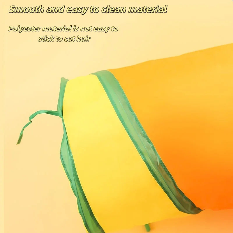 Foldable Cat Tunnel Toy For Interactive Play And Pet Training