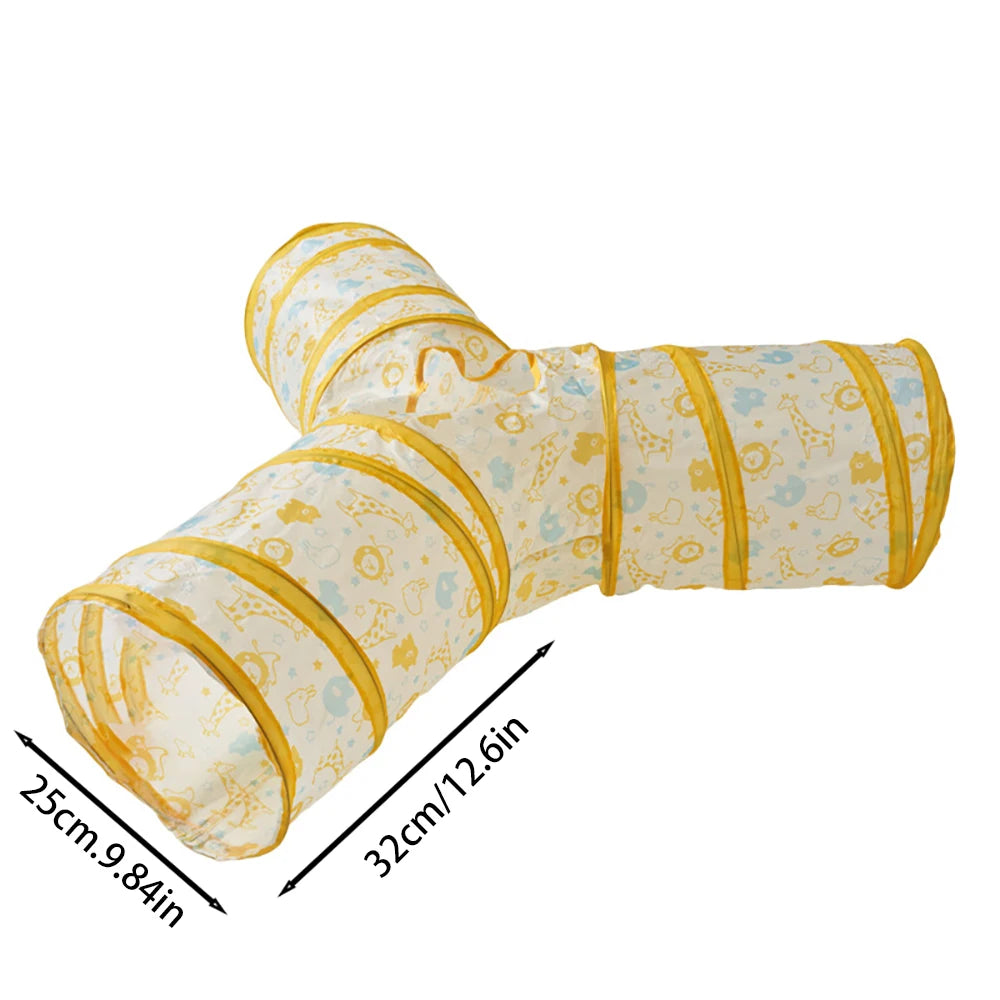 Foldable Cat Tunnel Toy For Interactive Indoor Play
