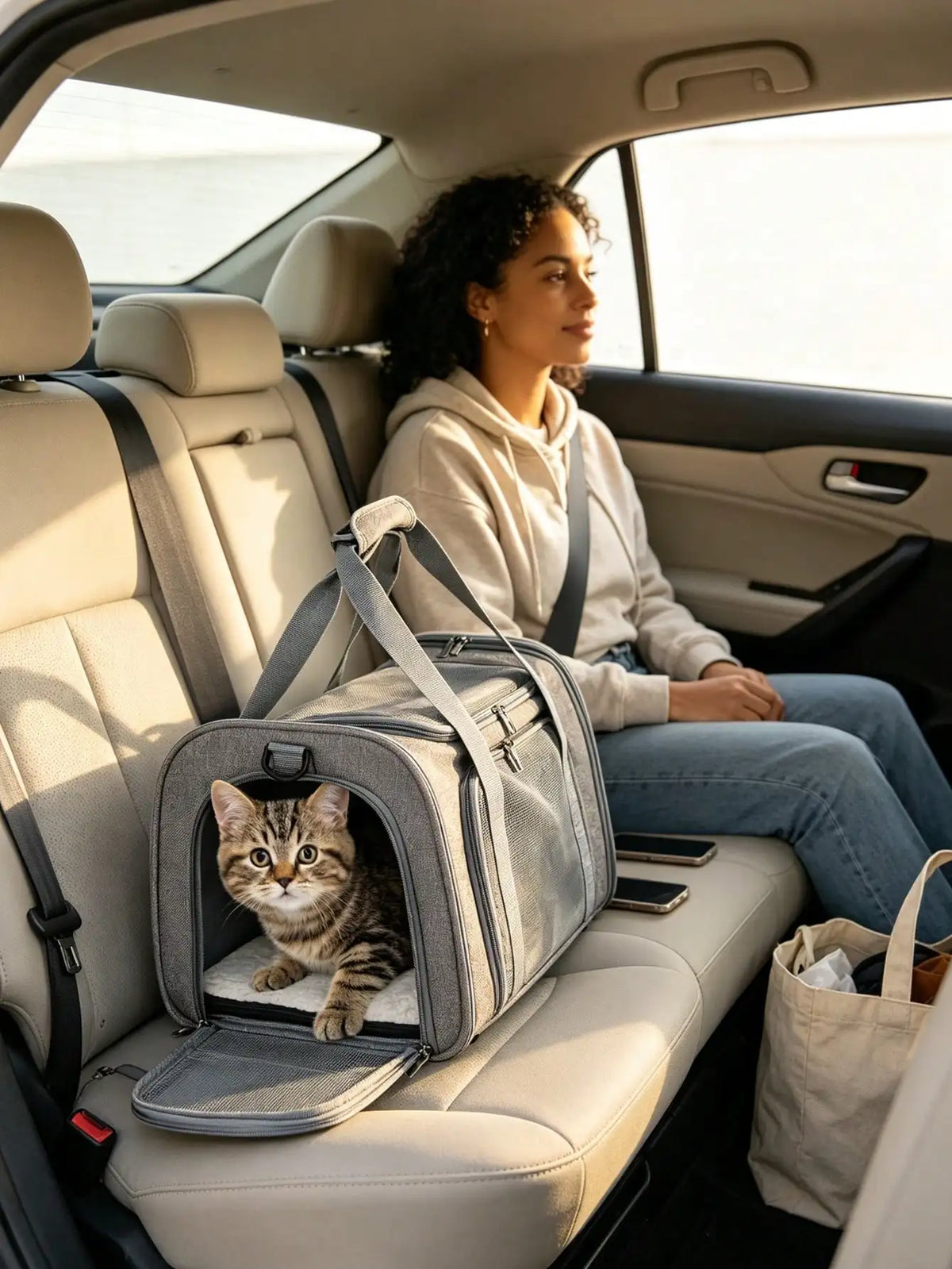 Portable Breathable Pet Travel Carrier With Removable Fleece Pad