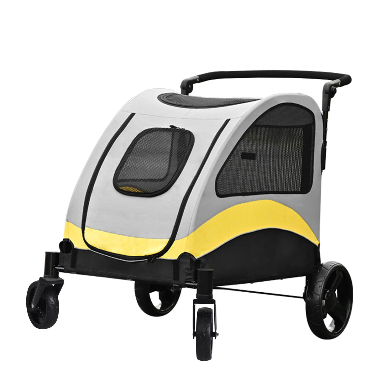 Foldable Portable Dog Stroller With Breathable Carrier For Travel