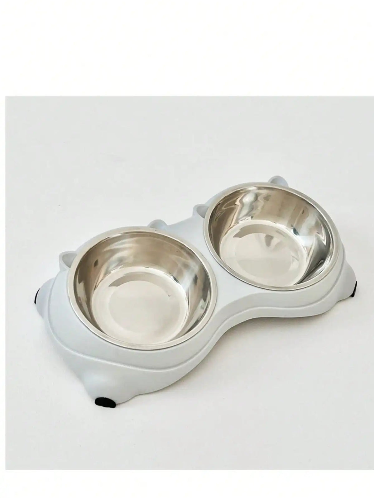 Double Stainless Steel Pet Bowls With Non Slip Base For Cats and Dogs