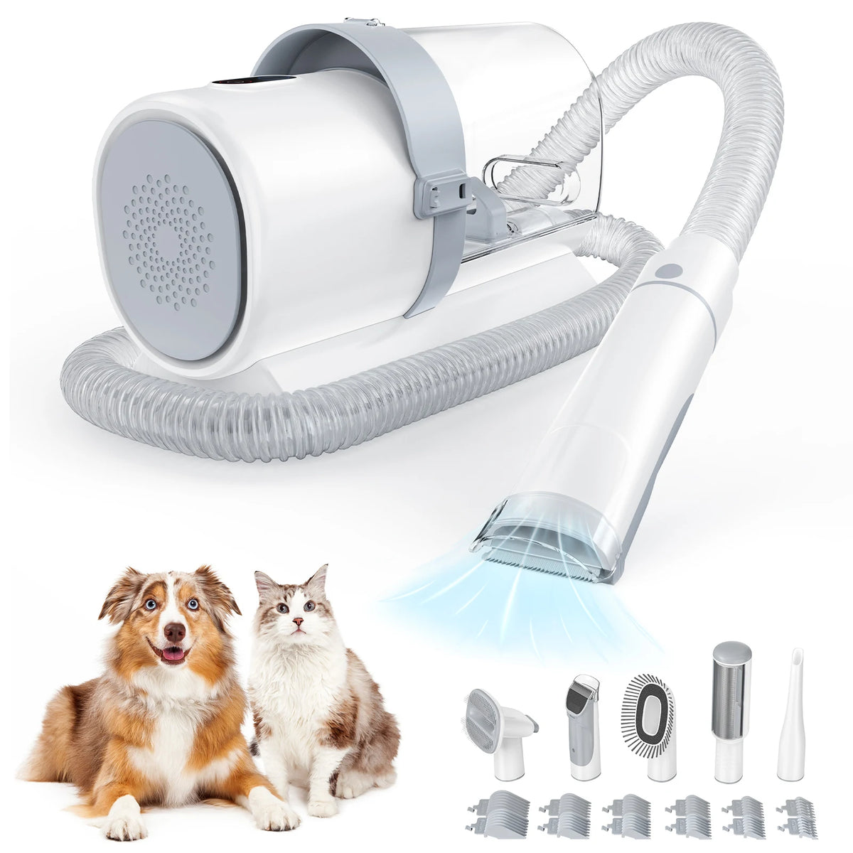 JHK Professional Pet Grooming Vacuum Kit With Clippers and Grooming Tools