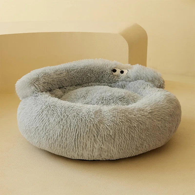 Super Warm Plush Cat And Small Dog Cozy Sleeping Bed