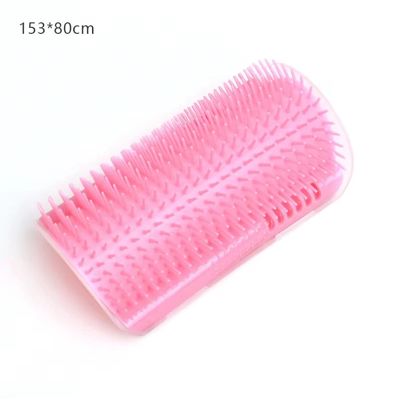 Premium Cat Grooming Comb And Corner Scratching Brush With Catnip