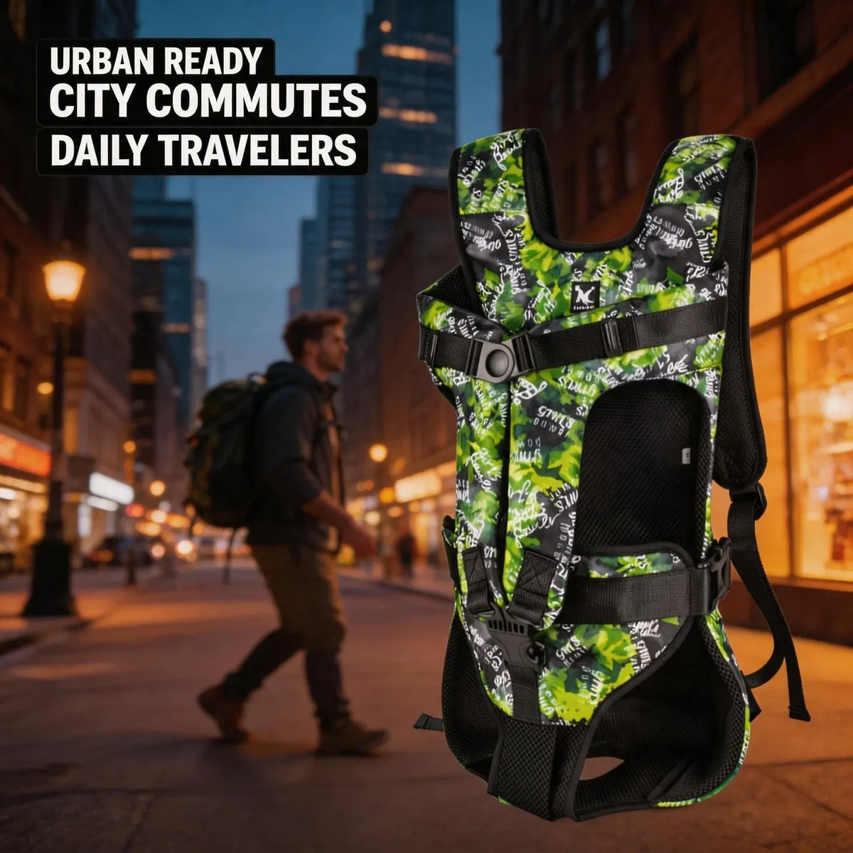 Hands Free Front Pet Carrier Backpack for Cats and Dogs Outdoors