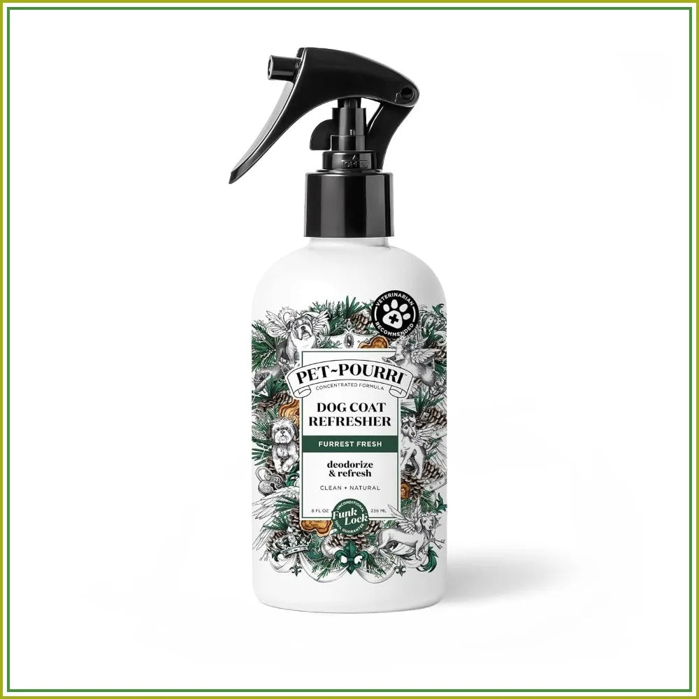 Natural Pet Deodorizing Spray With Fir Amber Cedarwood Essential Oils