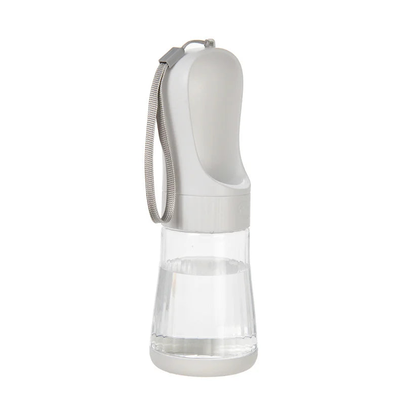 Portable Glass Pet Water Bottle Travel Dispenser With Food Container