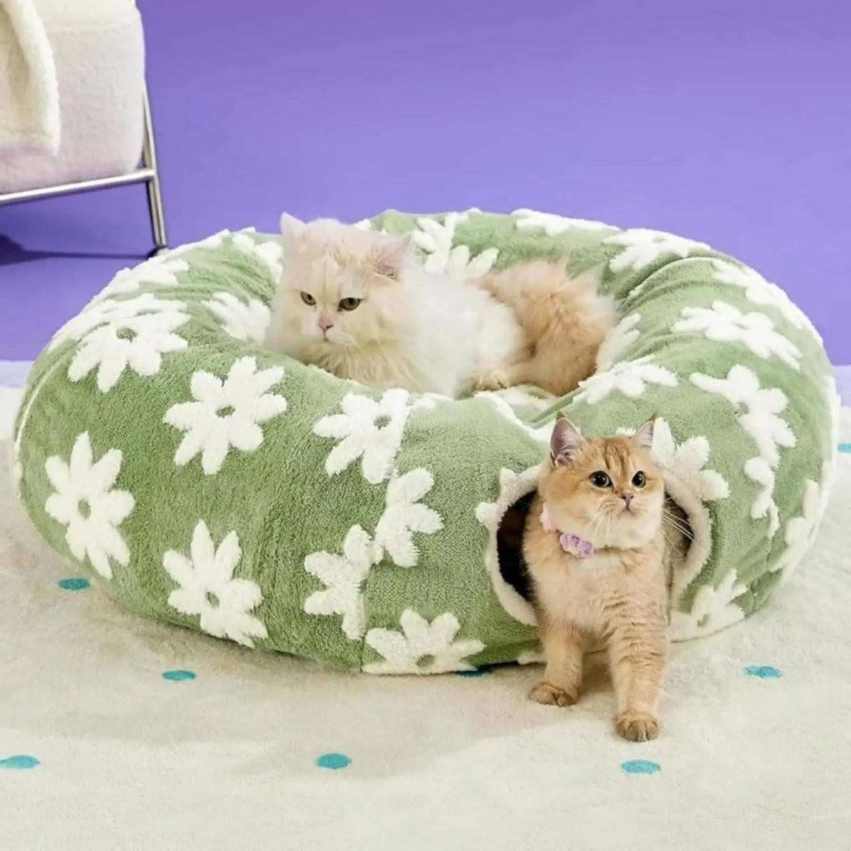 Dachshund Tunnel Bed With Plush Foldable Comfort For Dogs