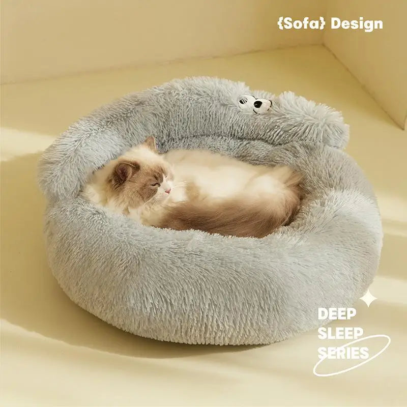 Super Warm Plush Cat And Small Dog Cozy Sleeping Bed
