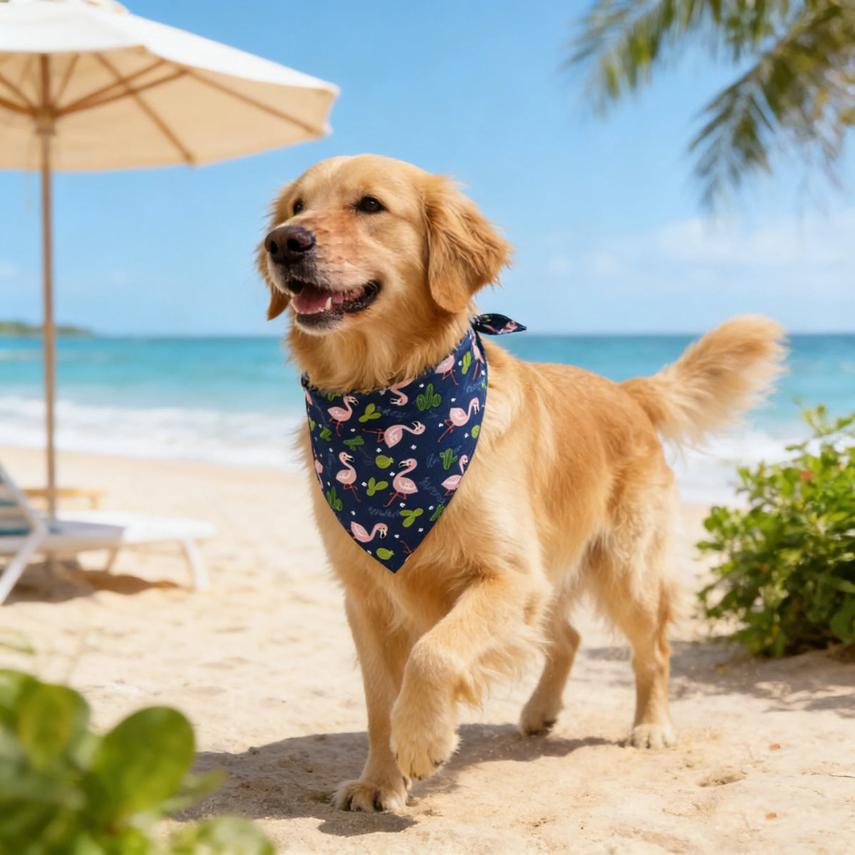 Washable Cloth Dog Bandana Soft Adjustable Pet Scarf Kerchief