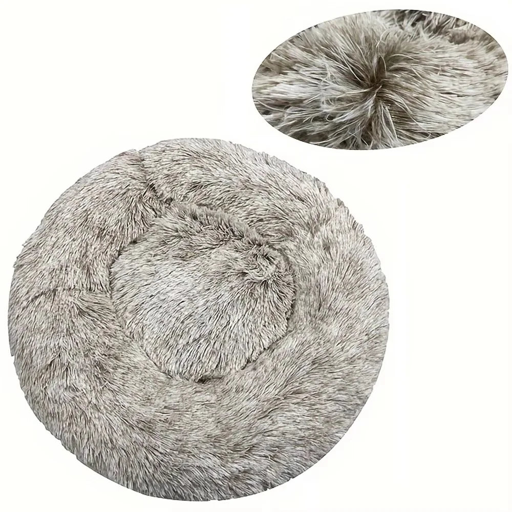 Cozy Round Pet Bed For Dogs And Cats Soft Washable