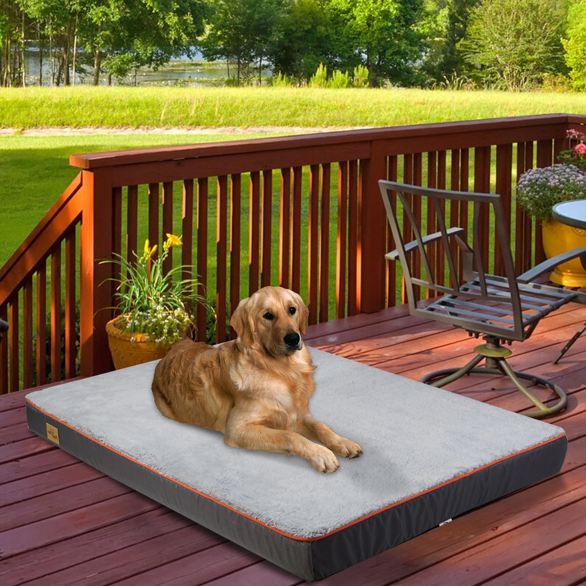 BINGOPAW Orthopedic Dog Bed With Washable Waterproof Removable Cover