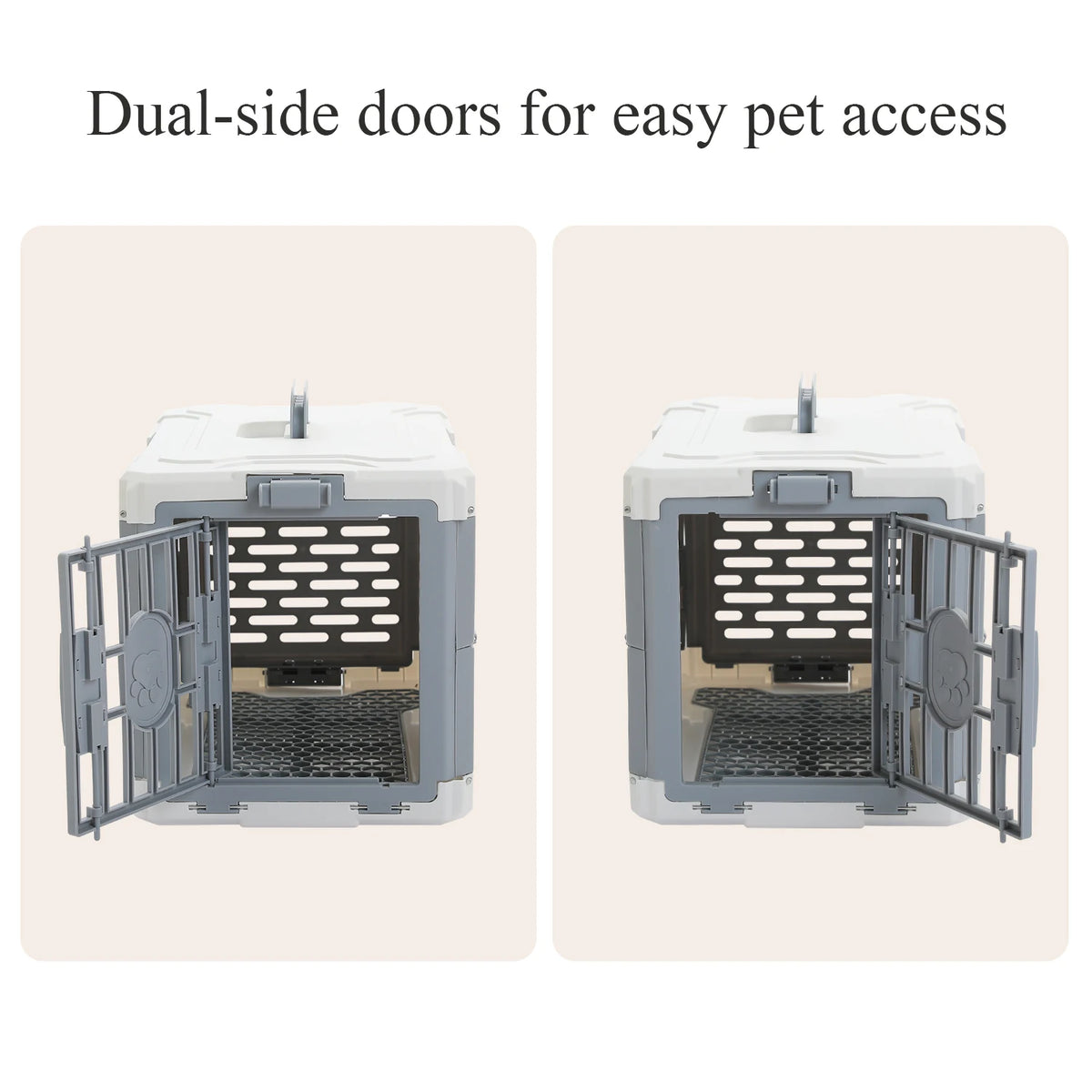 PAWZ Road Foldable Pet Carrier With Secure Lock Gate