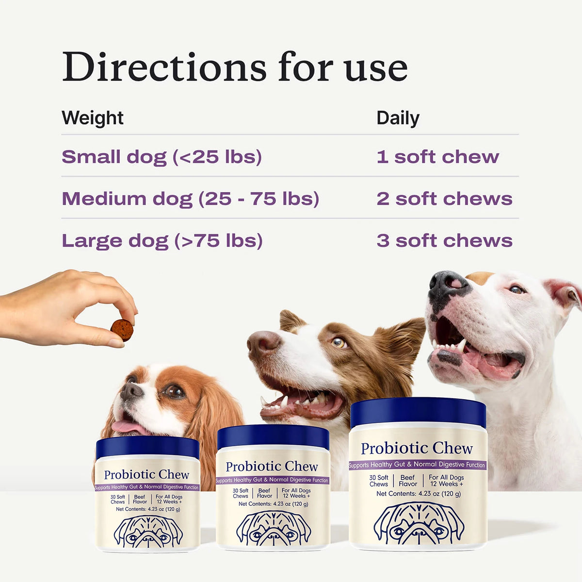 Advanced Dog Probiotic Chews For Comprehensive Digestive Support