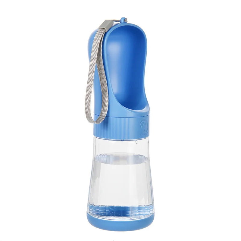 Portable Glass Pet Water Bottle Travel Dispenser With Food Container