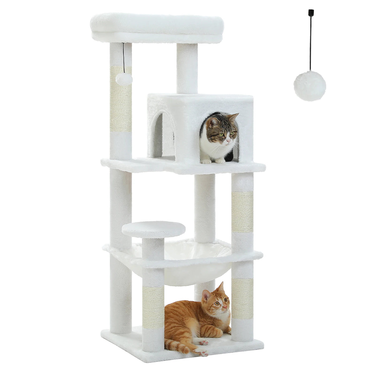 Petepela Premium Cat Tree Tower With Hammock And Top Platform