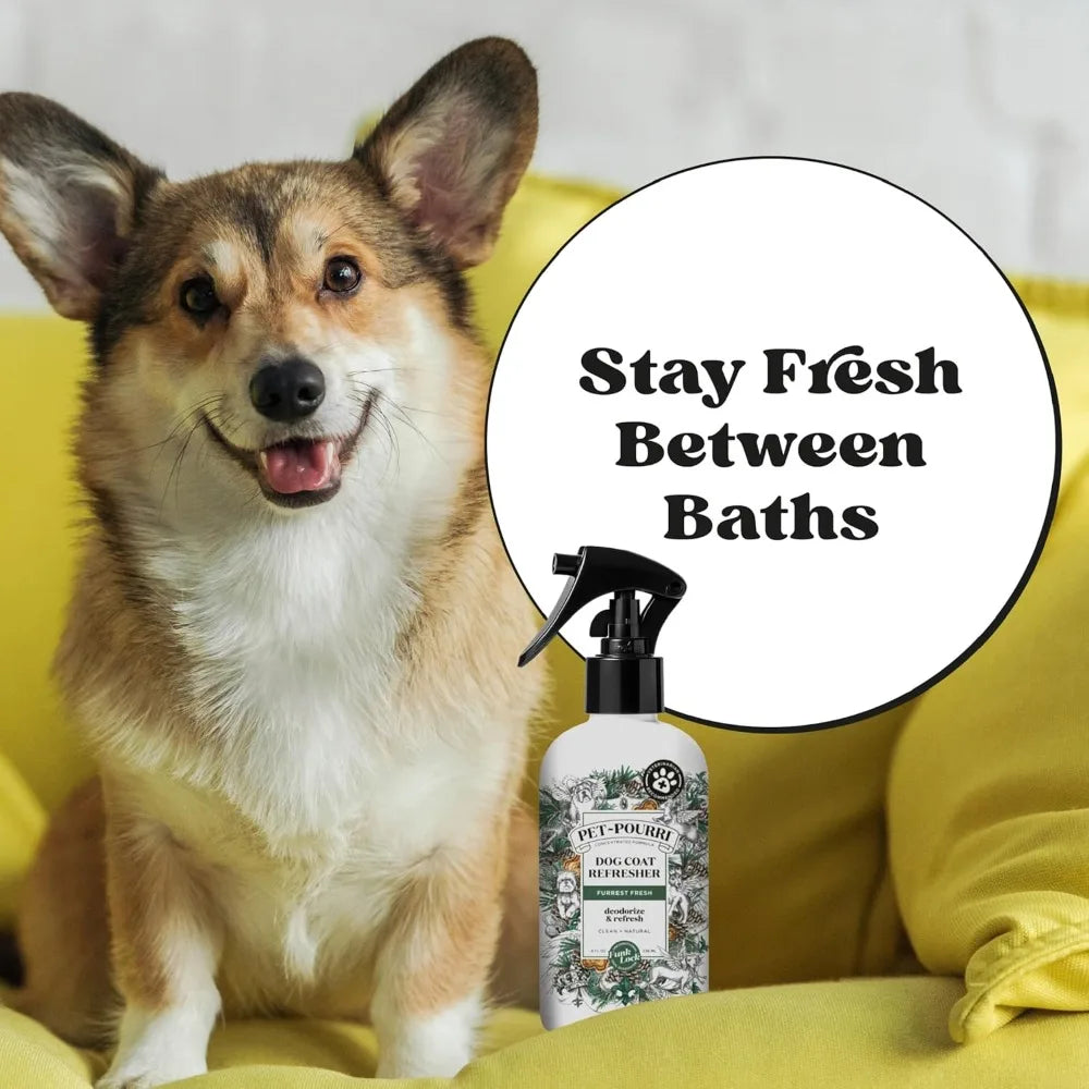 Natural Pet Deodorizing Spray With Fir Amber Cedarwood Essential Oils