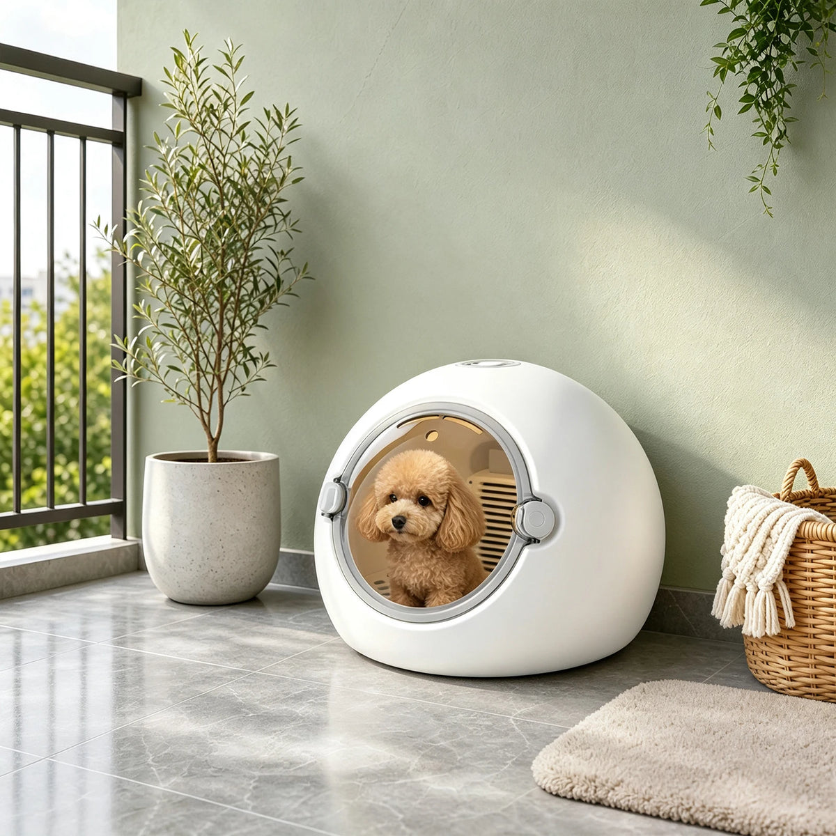 Portable Adjustable Temperature Pet Dryer Box For Cats And Dogs