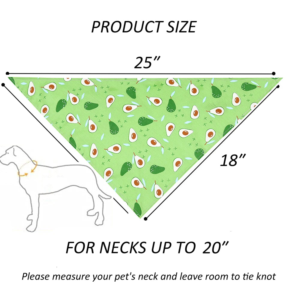 Washable Cloth Dog Bandana Soft Adjustable Pet Scarf Kerchief