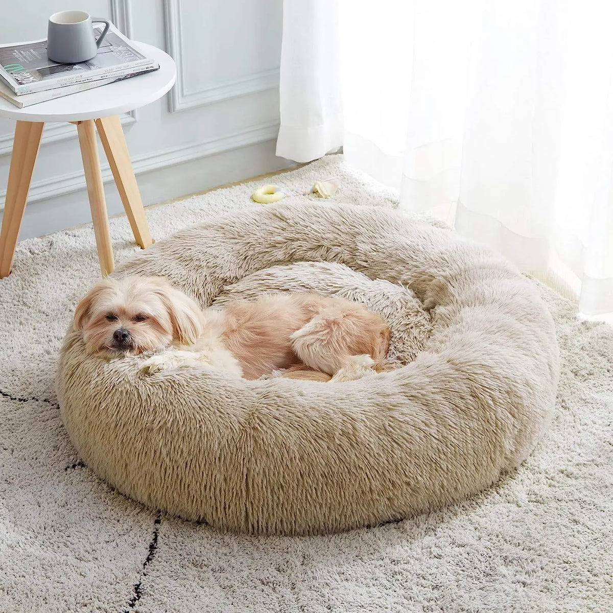 Super Warm Plush Cat And Small Dog Cozy Sleeping Bed