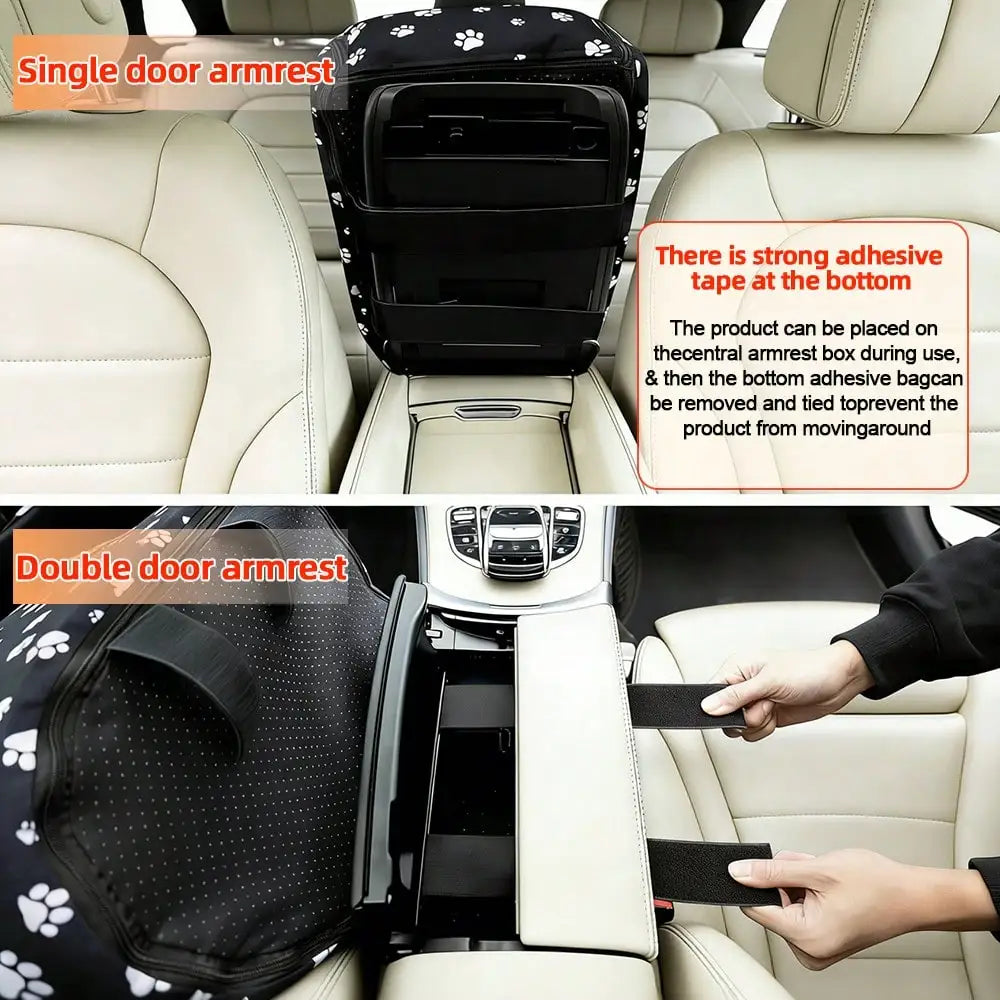 Washable Pet Car Seat Bed With Non Slip Travel Cushion