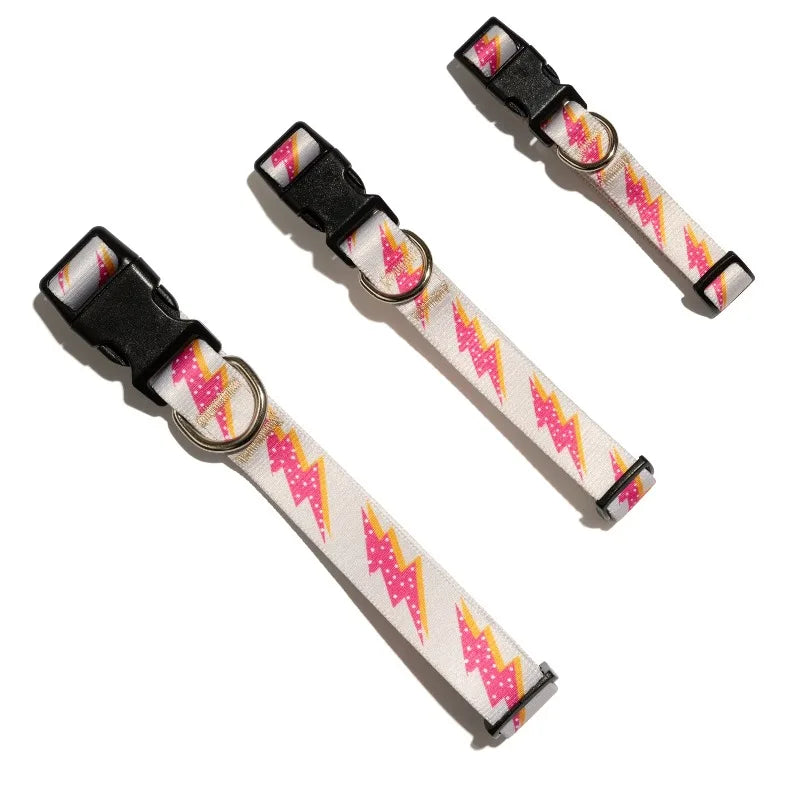 Lightning Bolt Fashion Dog Collar for Comfortable Everyday Wear