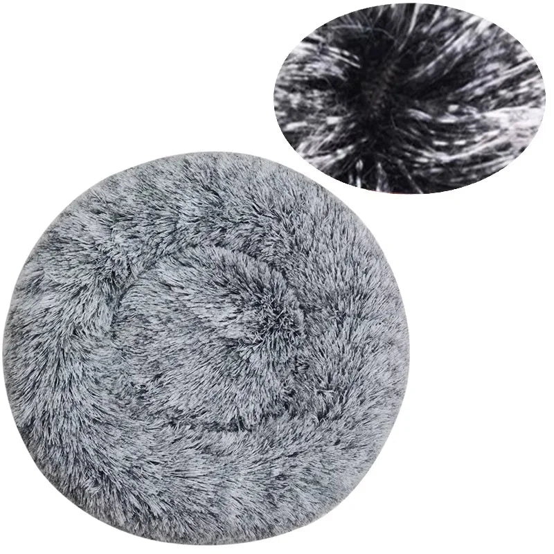 Cozy Round Pet Bed For Dogs And Cats Soft Washable