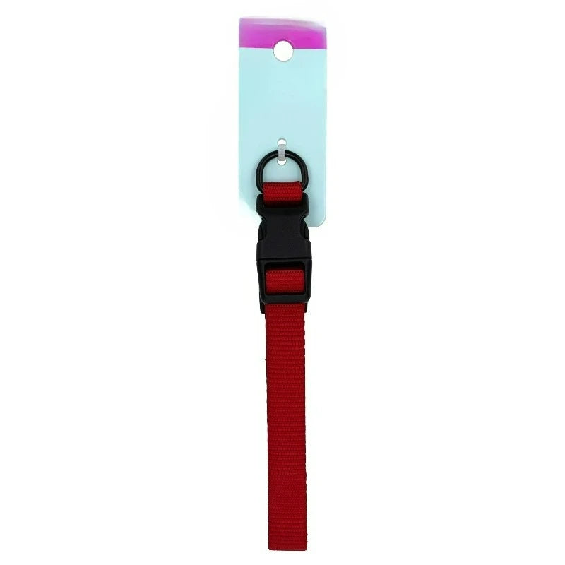 Adjustable Solid Polyester Dog Collar for Everyday Comfort
