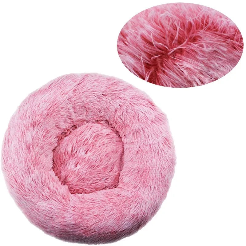Cozy Round Pet Bed For Dogs And Cats Soft Washable