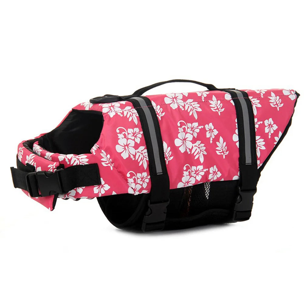 Adjustable Reflective Ripstop Dog Life Jacket For Safe Swimming