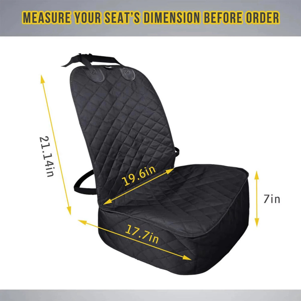 Breathable Nylon Waterproof Dog Front Seat Cover For Pets SUV