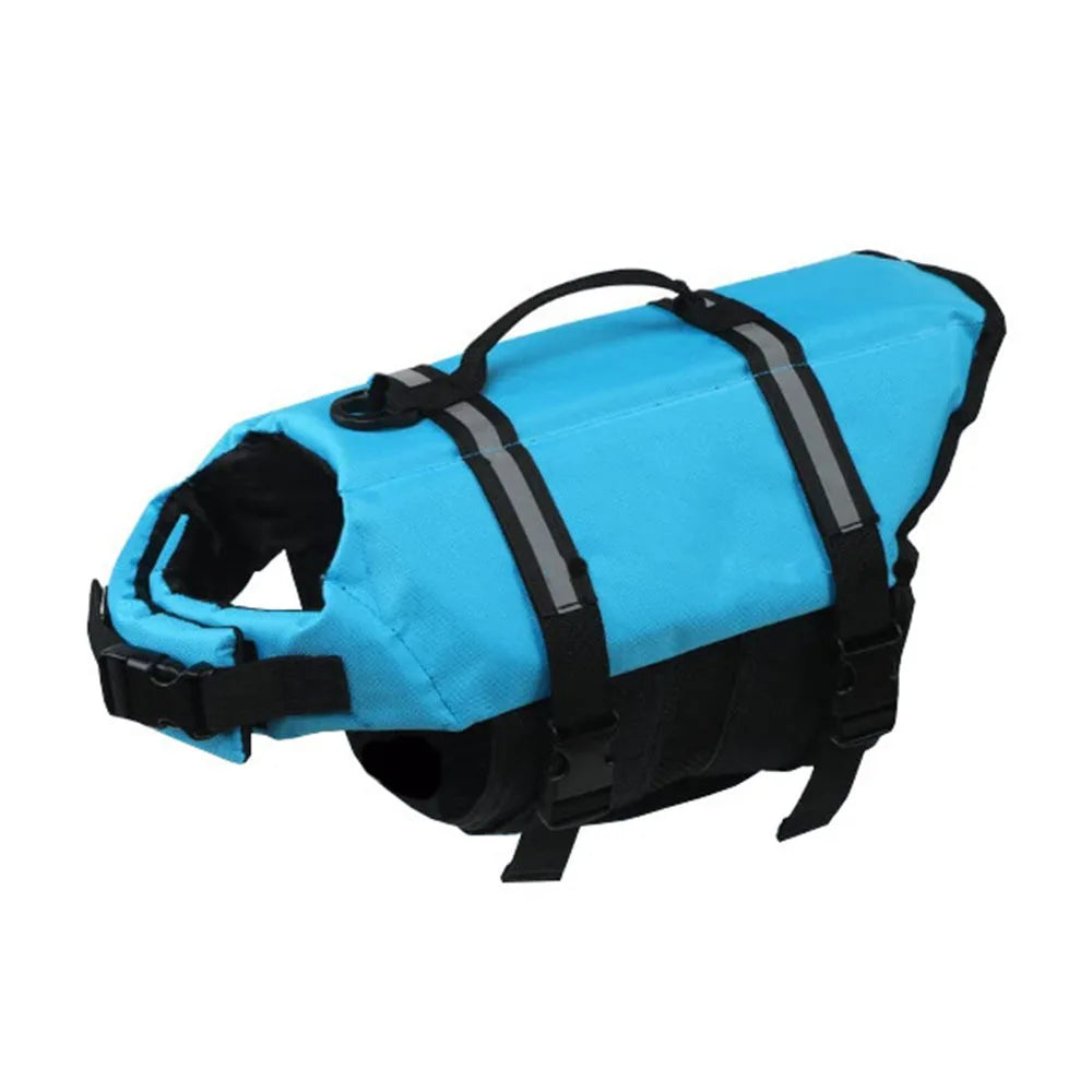 Adjustable Reflective Ripstop Dog Life Jacket For Safe Swimming